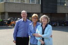 With Stewart and Julia Chessun, August, 2012.